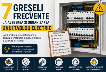 7 greșeli frecvente la alegerea și organizarea unui tablou electric