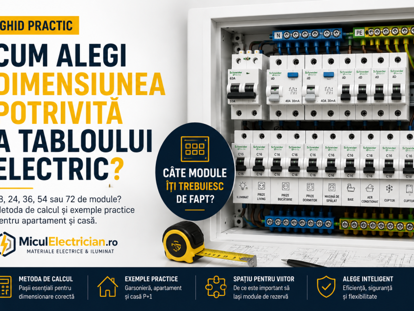 Cum alegi dimensiunea potrivită a tabloului electric?