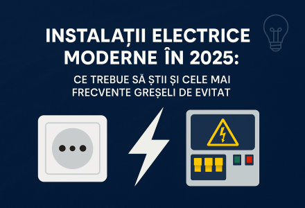 Instalații electrice moderne în 2025: ce trebuie să știi și cele mai frecvente greșeli de evitat